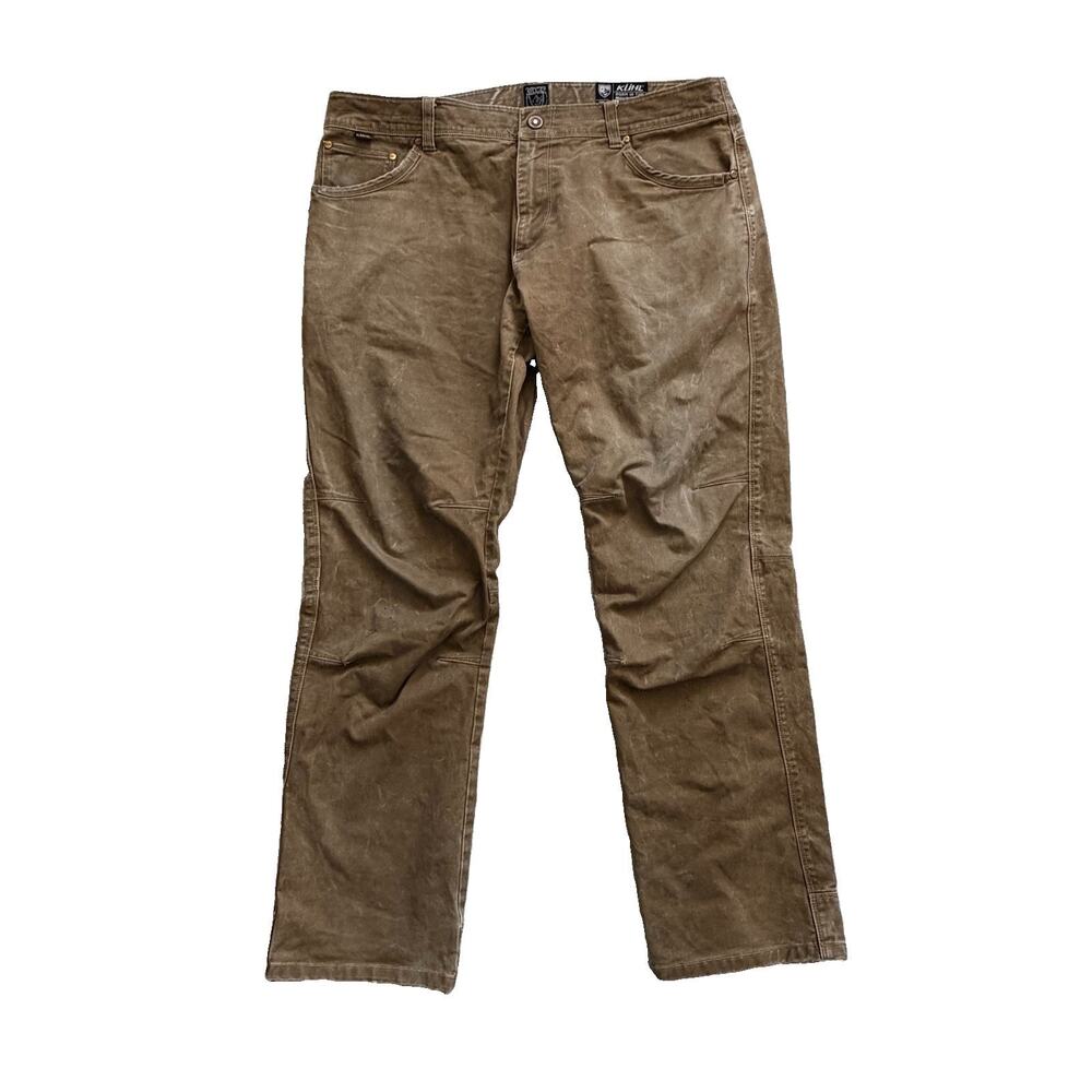 KUHL Men's Brown RYDR Vintage Patina-Dye Denim Jeans 38 x 32 Outdoors